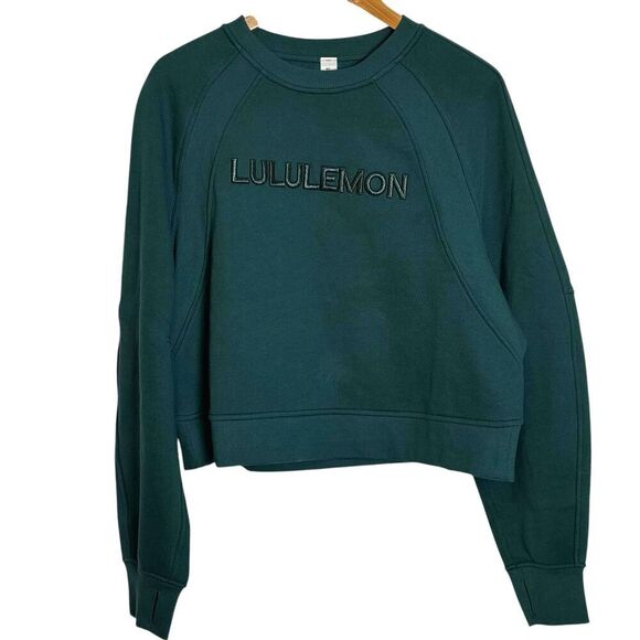 Lululemon Scuba Oversized Pullover *Wordmark Storm Teal - Picture 2 of 10